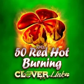 Official Slots logo: 50 Red Hot Burning Clover Links by Novomatic at VipLuck Casino