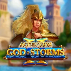 Age Of The Gods: God Of Storms 2 slot visual from Playtech available on vipsluckcasino.com