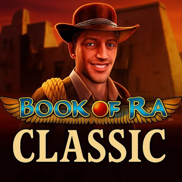 Book of Ra Classic logo – Slots by Novomatic at VipLuck Casino