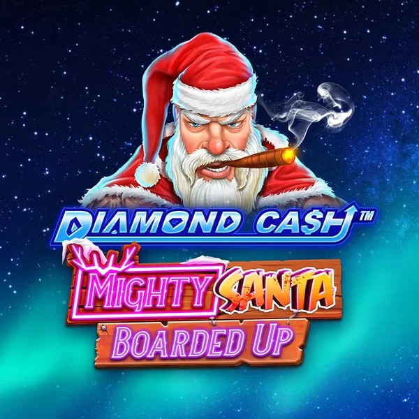 Diamond Cash Mighty Santa Boarded Up game by Greentube – logo hosted on VipLuck Casino