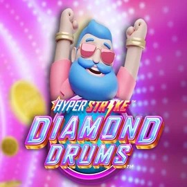 Hyper Strike Diamond Drums slot visual from Gameburger Studios available on vipsluckcasino.com