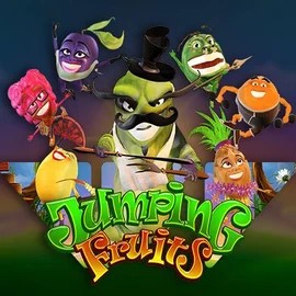Jumping Fruits casino game by Wazdan – featured logo at VipLuck Casino