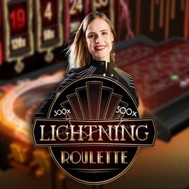 Live Casino logo of Lightning Roulette from Evolution at VipLuck Casino