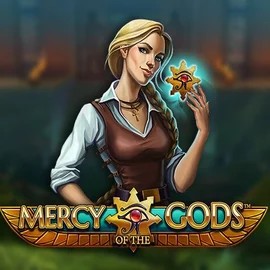 Mercy Of The Gods slot logo by NetEnt at VipLuck Casino