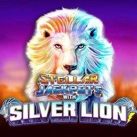 Stellar Jackpots with Silver Lion by Lightning Box Game, showcased at vipsluckcasino.com – game logo