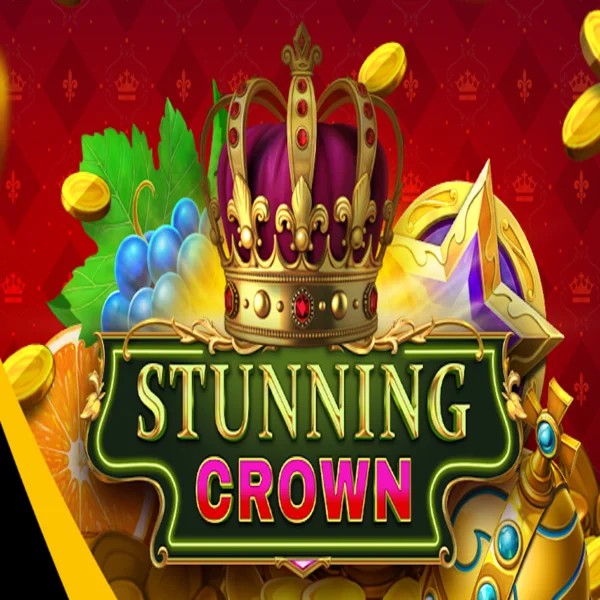 Stunning Crown slot logo by BF Games at VipLuck Casino